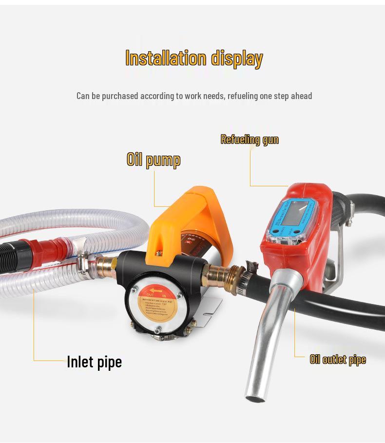 LmLaVa Self-Priming Electric Oil Pump 12V/24V/220V - Diesel & Fuel Extractor