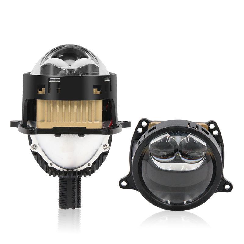 BS03 Dual Lens 80W Smart LED Headlight - High/Low Beam Super Bright White