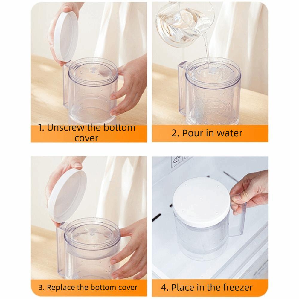 Double Layer Ice-cooled Juicer Cup USB Rechargeable Extract Juice Cup Cold Drink Cup Cooling