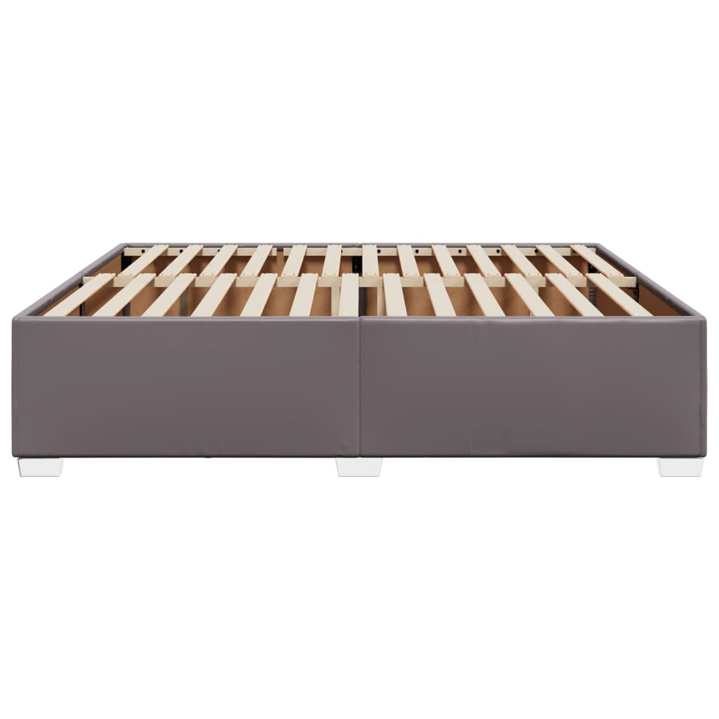 Bed Frame Gray 180x200 cm Faux Leather