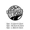 Car Sticker Creativity 10 Styles Adventure Sports Compass Decals Car Bumper Body Rear Window Glass Decorative Decals