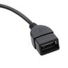 Car AUX to USB Audio Adapter: 3.5mm Male to USB Female OTG Cable for Flash Drive and MP3