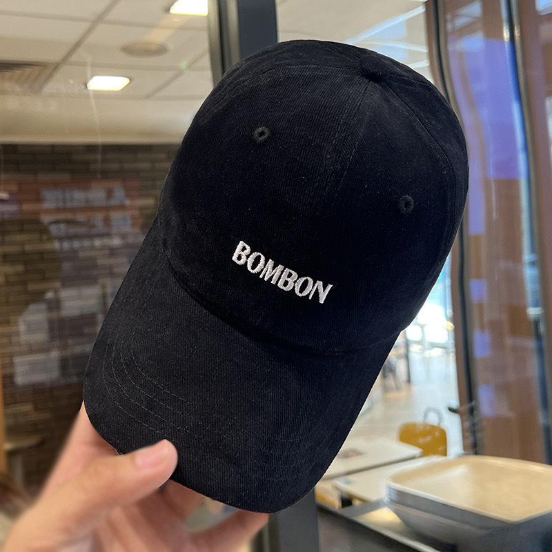 

Новая модная бейсболка в корейском стиле с вышивкой букв для женщин с широкими полями, подчеркивающая лицо, и трендовая маленькая кепка-утка M（56-58cm）