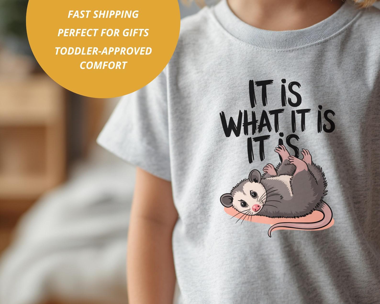 Opossum Shirt: Cute Kids T-Shirt, Funny Animal Tee, Birthday Gift, Playful Toddler Shirt 100