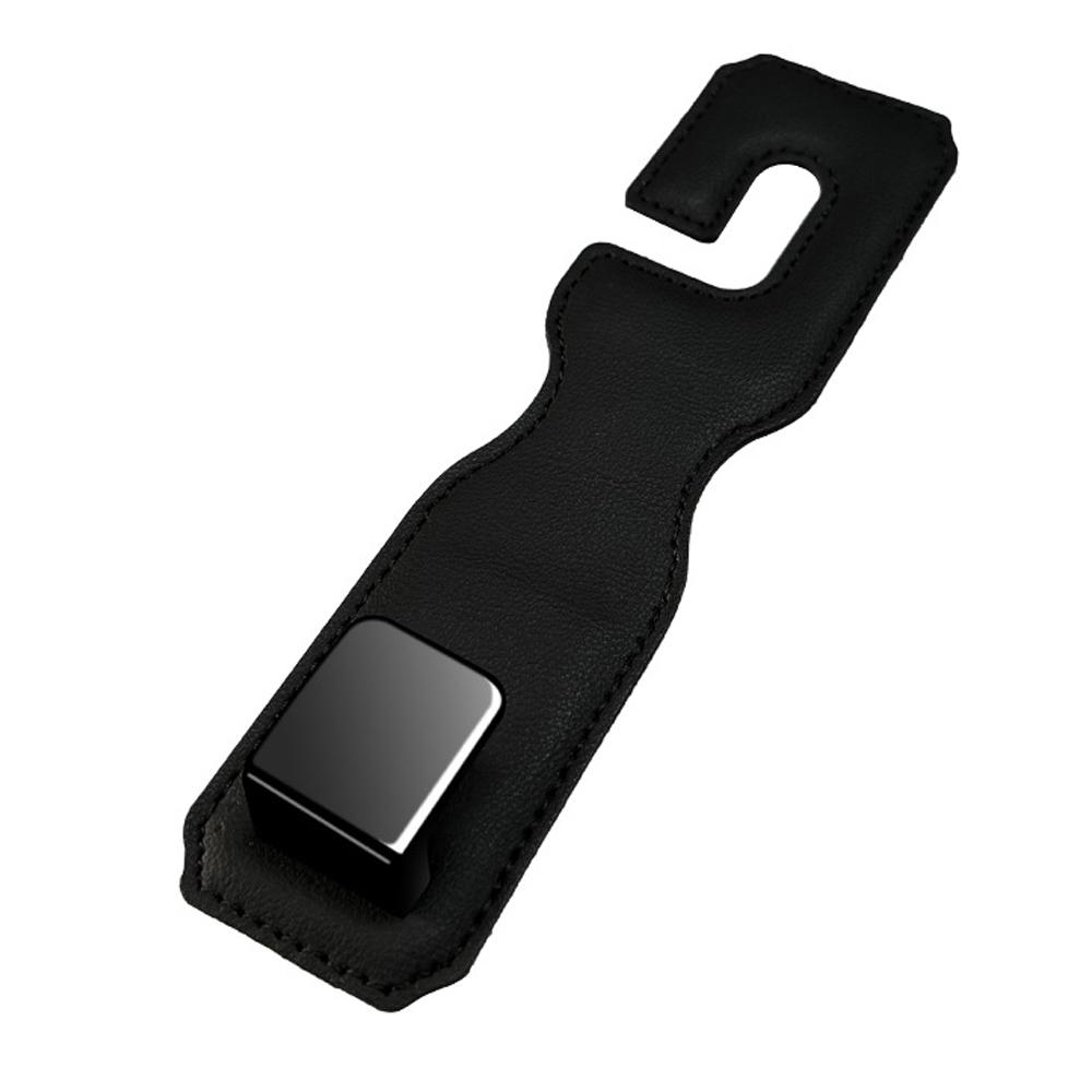 Hidden Car Back Seat Hook Headrest Suede Leather Soft Hanging Hook 20kg Load-Bearing Wear-Resistant Rear Row Hanger Accessories