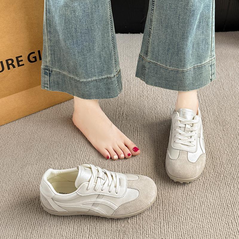 Dexun Shoes Women's Little White Shoes 2025 New Popular Spring and Summer Flat-bottomed Forrest Gump Shoes Sports and Leisure Board Shoes