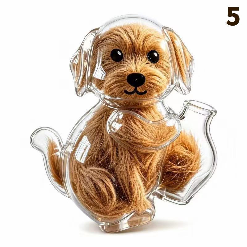 Transparent Cat Hair Storage Refrigerator Magnets Pet Fur Keepsake Capsule Diy Souvenirs Cat Whiskers Collector Fridge Magnet