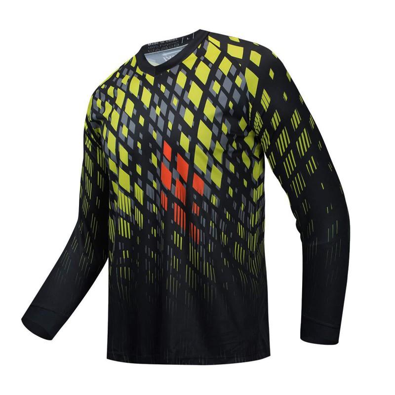 Men Women Cycling Jersey Long Sleeve Quick Dry UV Protection Mountain Bike Downhill Racing Shirt
