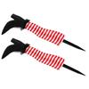 Witch Legs  Festival With Lights Halloween Striped Witch Prosthetic Legs With High Heels Outdoor Garden Terrace Decoration Halloween Decoration 2pcs