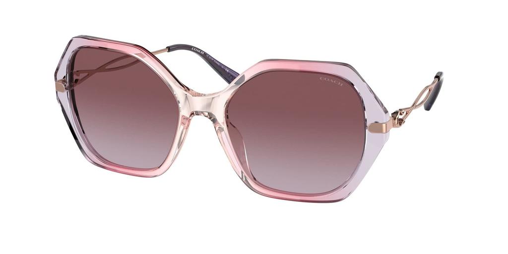 Coach Sunglasses HC8315F GRADIENT TRANSPARENT GRADIENT LENS 59 Women's VIOLET/PURPLE