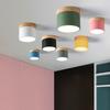 Nordic Iron Wood Ceiling Lights Modern Led Ceiling Lamp For Living Room Bedroom Luminaire Porch Aisle Lighting Fixtures  ZM1111