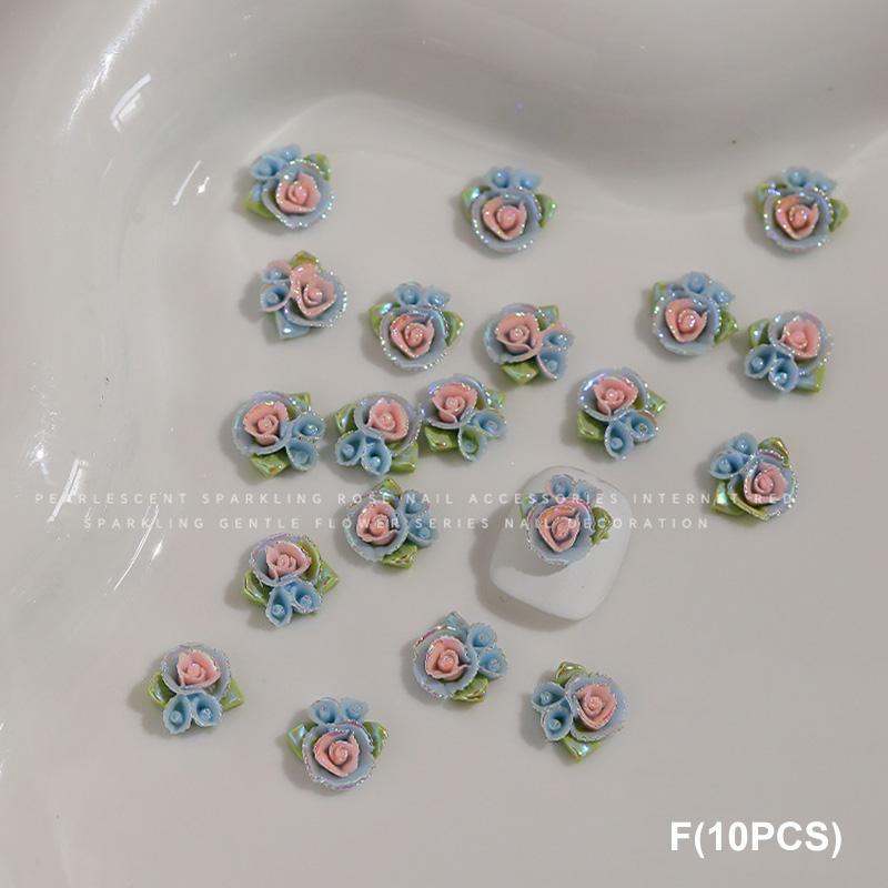 

10 шт. 3D Резная Роза Смола Разноцветные Розы Шармы для Ногтей Цветочные Аксессуары Материал Украшения для Ногтей Дизайн Ногтей Сделай Сам Салонный Материал F