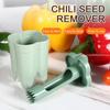 Slicer Vegetable Cutter Creative Pepper Corer Cleaning Coring Gadget Fruit Tools Cooking Device 2-in-1 Kitchen Seed Remover