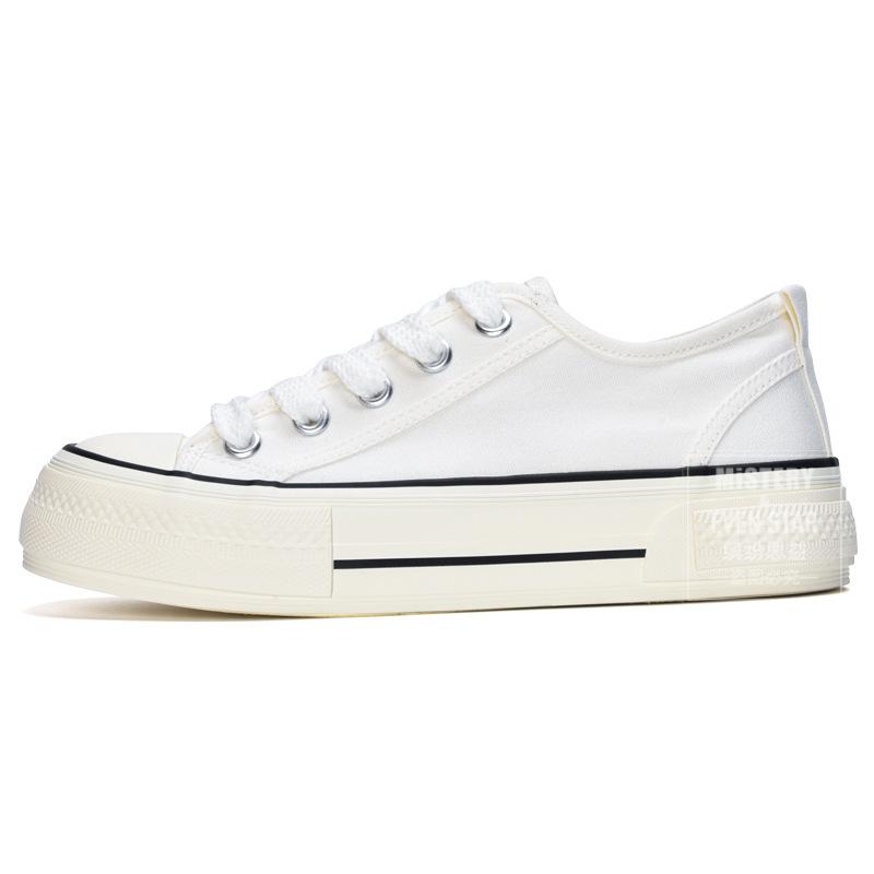 Platform Canvas Shoes Women's Trendy Shoes Versatile Casual Little White Shoes Student Retro Board Shoes 812
