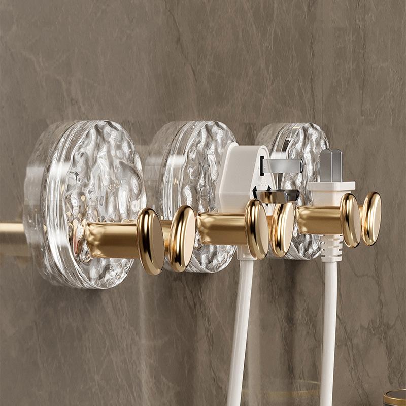 Punch-free Plug Hook Strong Paste Bedroom Kitchen Wall Hanging Power Cord Socket Plug Storage Fixer