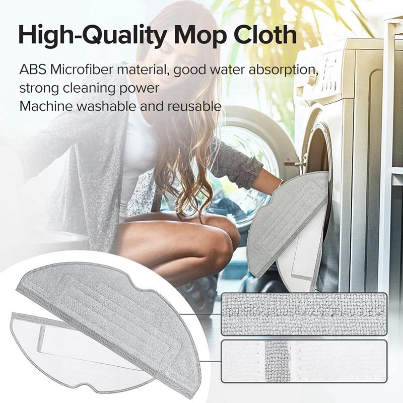 VibraRise Mop Cloth Pads for S8/S8+/S8 Pro Ultra/S7/S7 Maxv/S7 Maxv Ultra/S7 Max Ultra/S7 Pro Ultra Vacuum Cleaner Parts