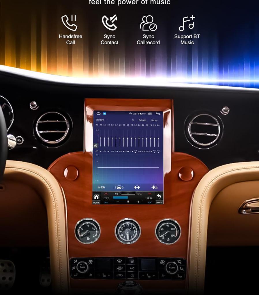 Bentley Mulsanne 9.7" Wireless CarPlay & Android Infotainment System with Navigation