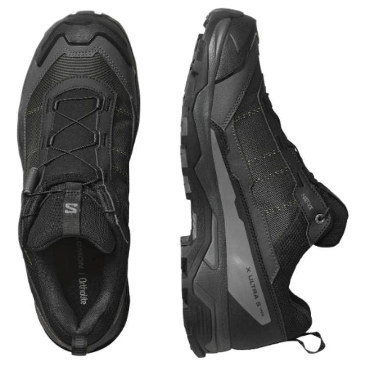 SALOMON X Ultra 5 Wide Gore-Tex Versatile Comfortable Non-Slip Durable Low-Cut Hiking Shoes Men Hiking Shoes Black 477274