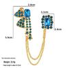 Baroque Rhinestone Pearl Corsage Necklace Brooch - Retro British Court Suit Accessory