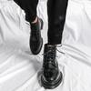 Fashion Design Men's Casual Ankle Boots Men Fashion Motorcycle Boots Mens Lace-Up Sneakers New Arrival Britsh Vintage Leather Boots