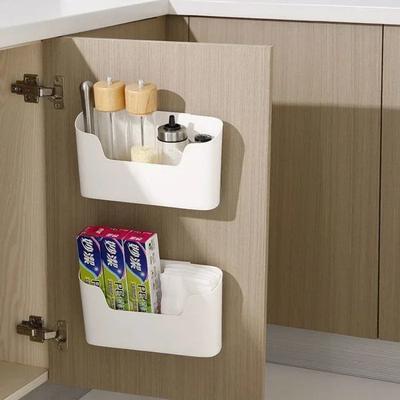 Küche Wand-montiert Klebstoff Lagerung Rack Multifunktionale Schrank Tür Lagerung Box Unter Waschbecken Schublade Regal Badezimmer Organizer