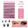 30P40P Hot Melt Multi-Haired False Eyelashes Segmented Self-Grafting Thick Natural Stage Flat False Eyelashes