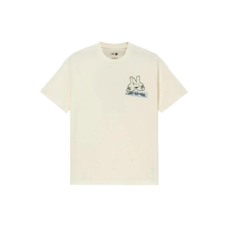 Li-Ning x OG_SLICK Crossover SS22 Graffiti Cartoon Printing Tee  Creamy White  Men s AHSS057-1 L