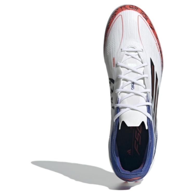 Adidas F50 Pro Fashion Comfortable Shock Absorbing Durable Soccer Shoes Men Soccer Shoes White Blue JR5893