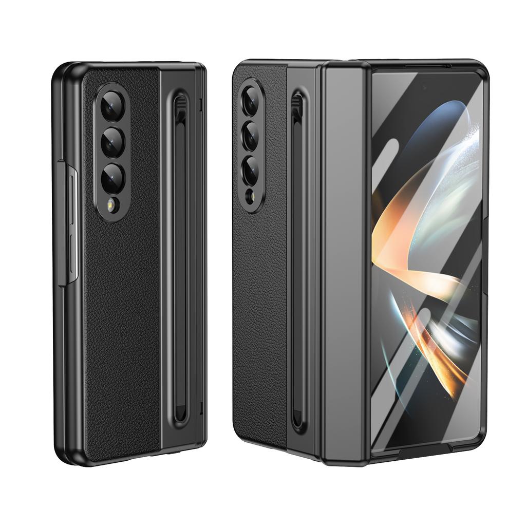 Luxury Black Stylus Pen Full Protection Case for Samsung Galaxy Z Fold 8 Ultra 5G Fold8 Fold7 Fold 7 6 5 4 3 Fold4 Fold6 Fold5