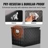 VEVOR Trailer Tongue Box, Aluminum Alloy Diamond Plate Tongue Box Tool Chest, Heavy Duty Trailer Box Storage for Pickup Truck