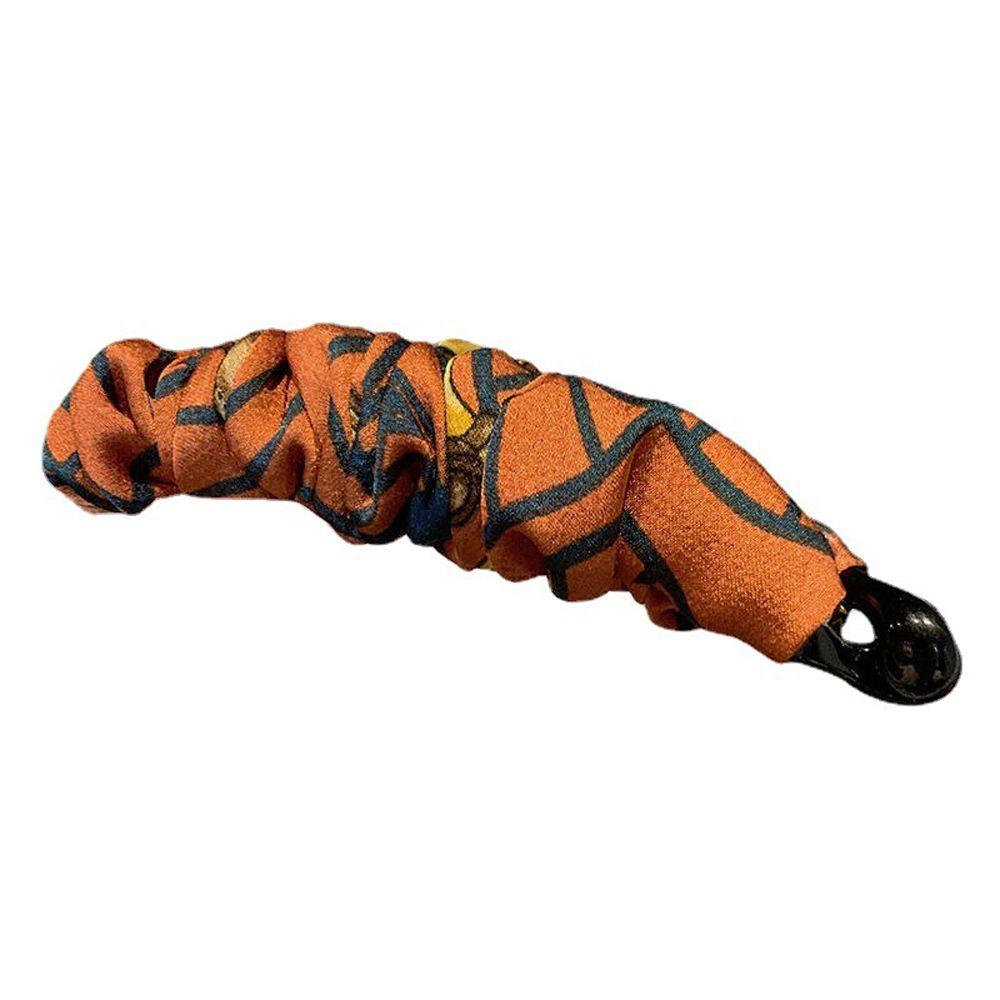 Crinkled Cloth Women Hair Accessories Korean Style Hair Wear Vertical Clip Fabric Banana Clip