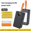 12*21700 Battery Holder 10W 22.5W Fast Charging 15W Wireless Charging Diy Power Case Dual Usb Type C Charge Box With Led Light