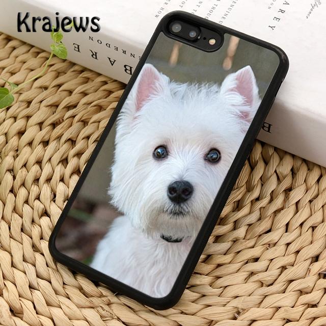 Krajews Cute Animals Westie Dog Soft Phone Case Cover For iPhone 14 6s 7 8 Plus XR XS 11 12 13 Pro Max Samsung S21 S22ultra Plus