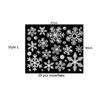 Glitter Effect Snowflake Electrostatic Wall Sticker Christmas Kids Room Decor Glass Window Home Decoration New Year Wallpaper