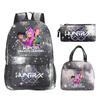 Kpop Demonunters Peripheral Children'S Backpack Elementary And Secondary School Bag Three-Piece Set