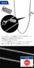 KJ Phiten [Limited Edition] Titanium Necklace, Double Azuki Pattern, 1.7mm Wide, 40-60cm (45cm), Made In Japan, Hypoallergenic