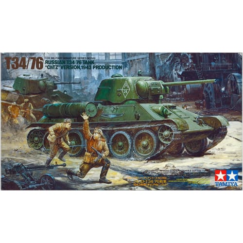 Tamiya 1/35 Military Miniature Series No. 149 Soviet Army T34/76 Tank 1943 Model Chelyabinsk Plastic Model 35149
