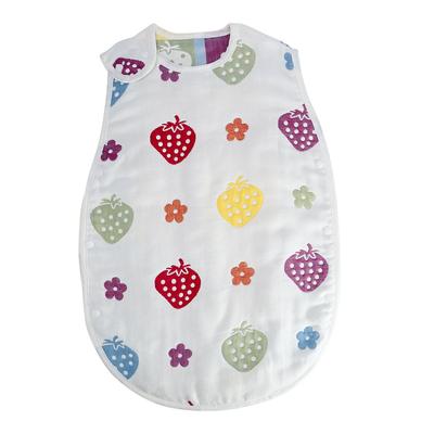 Nitaw Musselin Baby Verhindert Auskühlung Mit Knopfleiste 6-lagiger Schlafsack, Pyjama, Atmungsaktiv, Schweißabsorbierend, Schlafen, Sommer/Winter, Heizung/Kühlung,