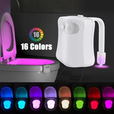 16 Barev Noční Světlo na Toaletu Světla s Pohybovým Senzorem Podsvícení Koupelny LED Lampa Osvětlení Toaletní Mísy Dekorace Koupelny