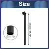 Bike Seat Post 30.4x450mm Adjustable Angle with Fixing Clip Aluminum Alloy