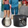 Outdoors Travel Storage Bucket Collapsible Dustproof Half Transparent Large Capacity Portable Felt Hat Storage Case For Home