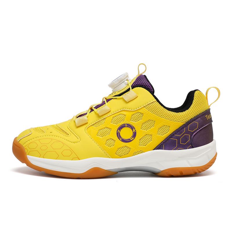 Team Captain All-Season Non-Slip Badminton Shoes with Velcro for Men, Women, and Children