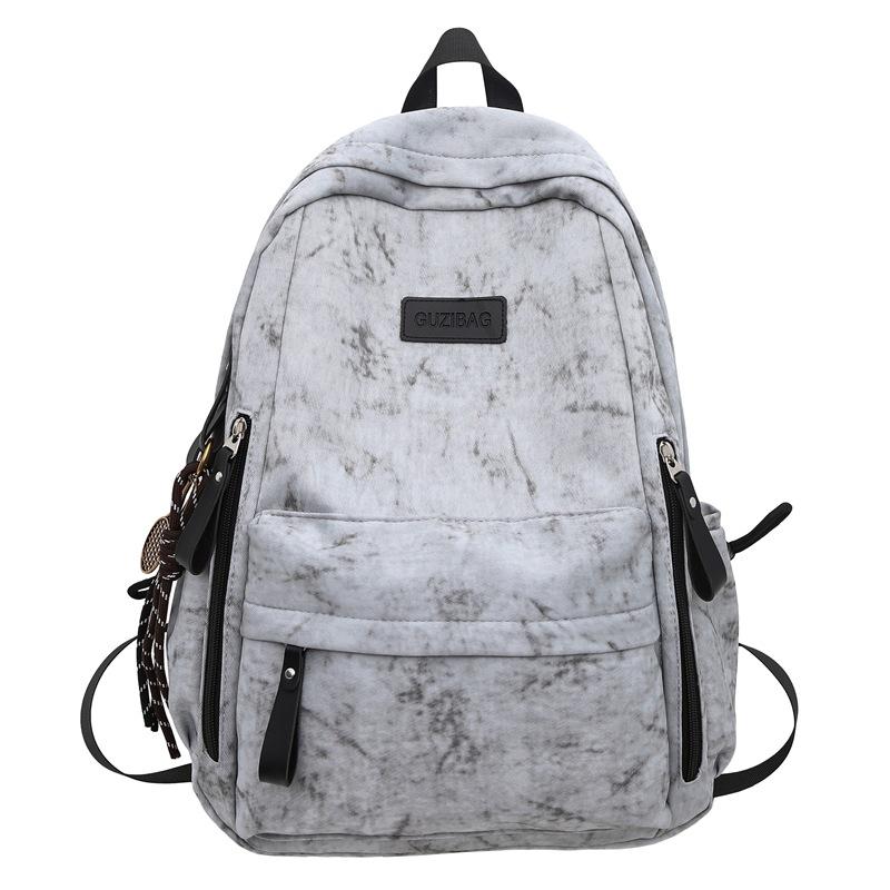 Schulrucksack neu Mittel- und Oberstufenschüler Schulrucksack Damen Batik Große Kapazität Lässiger Rucksack Einfach und Modisch Personalisierte Paare