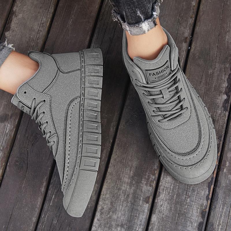 New Fashion Autumn And Winter Men's High Top Martin Boots Students Male Boys Trending Soft Sole Work Shoes Labor Protection Martin Sneakers