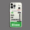 Funny World City Tourist Ticket Label Phone Case for iPhone 16 15 14 Pro Max Plus Dustproof Non-Slip Transparent Cover Fundas