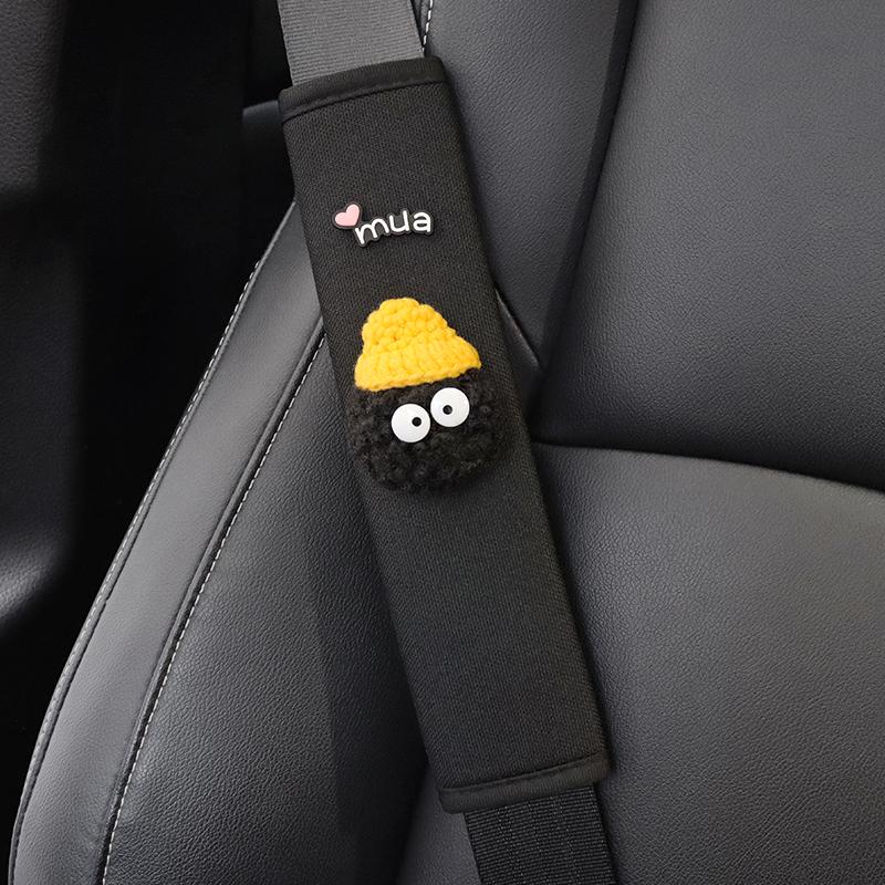 1pc Cute Cartoon Toy Ball Car Seatbelt Cover Seat Belt Harness Cushion Auto Shoulder Strap Protector Pad for Children/ Kids