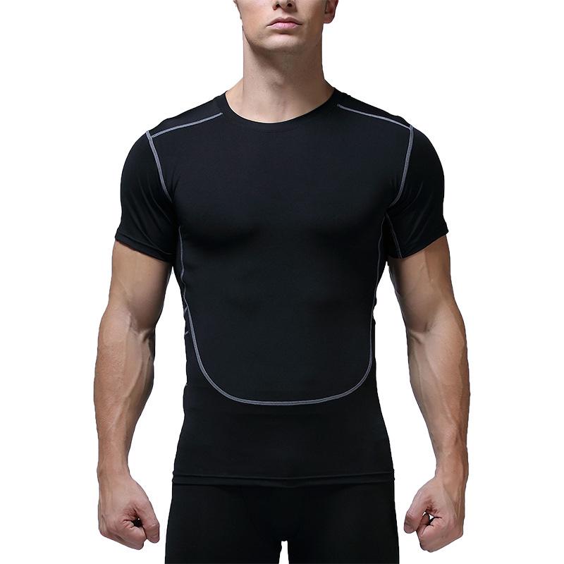 Men's Quick-Dry Breathable Compression T-Shirt for Basketball Fitness