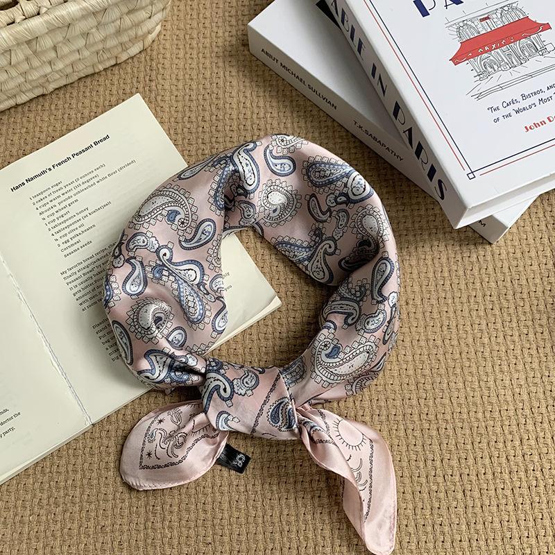70 small square scarf silk scarf women cashew print silk scarf headscarf professional scarf satin scarf