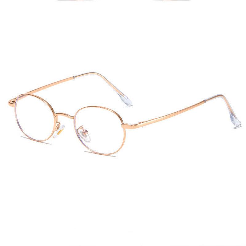 Retro Mirror Liu Yifei Style Japanese Gold Wire Oval Glasses - Ultra Light, Anti-Blue Light, Perfect for Small Faces.