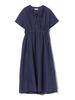 Beams Heart Dress [Pre-order] Gathered Skipper Dress, Women's, Purple Blue, One Size